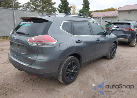 2016 Nissan Rogue Sv из США, поврежденный, VIN 5N1AT2MV6GC771063